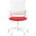 Кресло офисное TopChairs ST-BASIC-W красная ткань крестовина белый пластик 