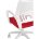Кресло офисное TopChairs ST-BASIC-W красная ткань крестовина белый пластик 