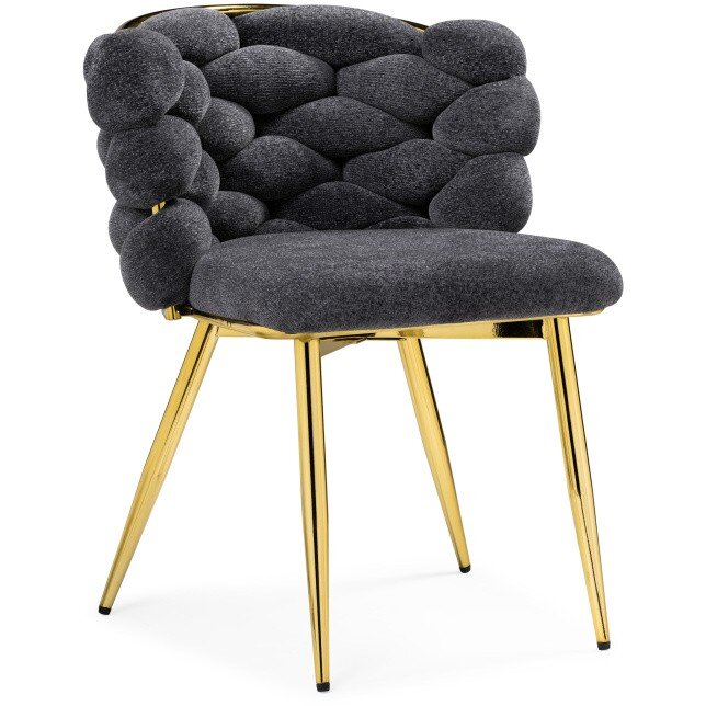 Стул на металлокаркасе Rendi gray / gold Стул на металлокаркасе Rendi gray / gold