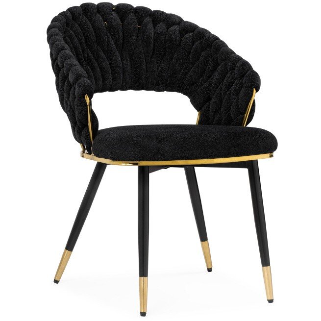 Стул на металлокаркасе Rakel black / gold Стул на металлокаркасе Rakel black / gold