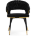 Стул на металлокаркасе Rakel black / gold 