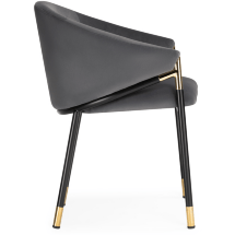 Стул Мебель Китая Molton gray / black/ gold