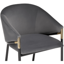 Стул Мебель Китая Molton gray / black/ gold
