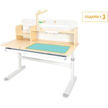 Детский стол Ergokids Bravo Max Maple/Grey  арт. TH-360 Max MG/G  - столешница клён / накладки на ножках серые  коробок-2 шт.