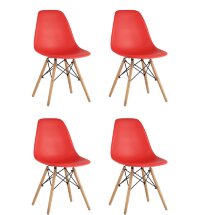 Стул Eames DSW красный x4