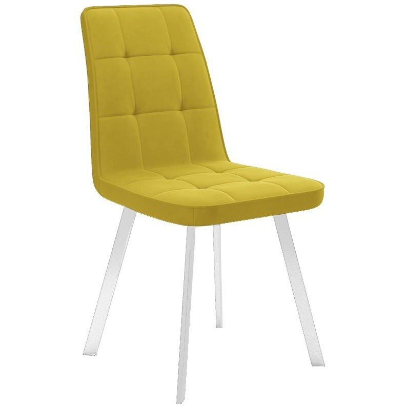 Стул DikLine 207 B16 YELLOW /ножки белые Стул DikLine 207 B16 YELLOW /ножки белые