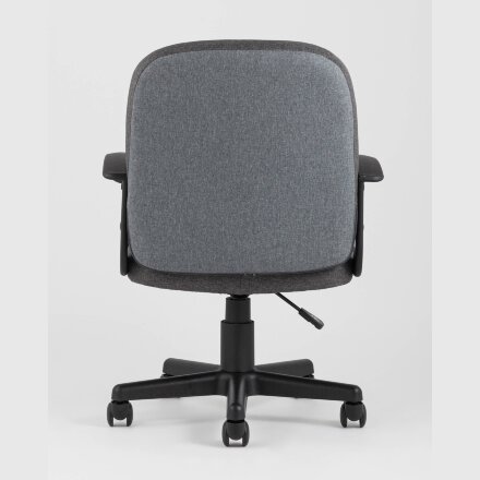 Компьютерное кресло Stool Group TopChairs Comfort офисное серое в текстильной обивке с механизмом регулировки по высоте 