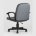 Компьютерное кресло Stool Group TopChairs Comfort офисное серое в текстильной обивке с механизмом регулировки по высоте 