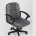Компьютерное кресло Stool Group TopChairs Comfort офисное серое в текстильной обивке с механизмом регулировки по высоте 