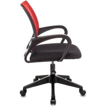 Компьютерное кресло TopChairs TopChairs ST-Basic офисное сетка/ткань красный крестовина пластик механизм Пиастра