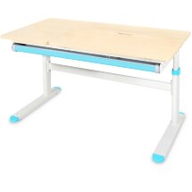 Детский стол Ergokids Bravo Maple/Blue  арт. TH-360 Lite MG/BL  - столешница клён / накладки на ножках голубые  коробок-1 шт.