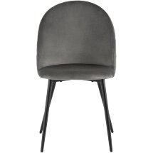 Стул Stool Group Lilly велюр антрацитовый