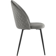 Стул Stool Group Lilly велюр антрацитовый