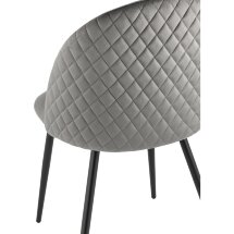 Стул Stool Group Lilly велюр антрацитовый