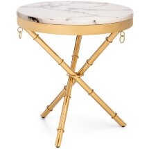 Журнальный стол Мебель Китая Monika 50х55 marble / gold