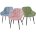Стул BREEZE G108-15 пепел розы, велюр/ черный каркас М-City 