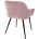 Стул BREEZE G108-15 пепел розы, велюр/ черный каркас М-City 