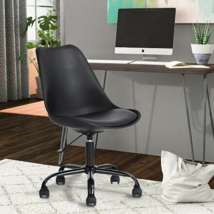 Стул офисный Stool Group Blok пластиковый черный 