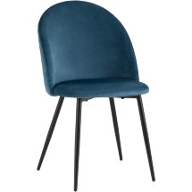 Стул Stool Group Lilly велюр сине-зеленый
