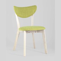 Комплект из двух стульев Stool Group SVEN салатовый обеденный деревянный массив гевеи цвет беленый дуб