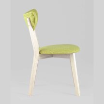 Комплект из двух стульев Stool Group SVEN салатовый обеденный деревянный массив гевеи цвет беленый дуб