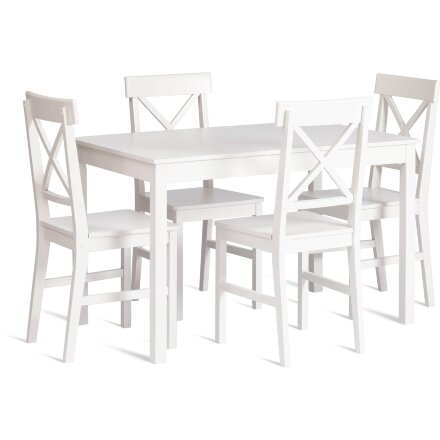 Обеденный комплект Хадсон (стол + 4 стула)/ Hudson Dining Set (mod.0102) 