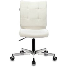 Компьютерное кресло Stool Group Бюрократ CH-330M/VELV20 без подлокотников молочный Velvet 20 крестовина металл