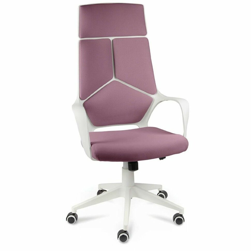 Кресло офисное / IQ / (White plastic violet) белый пластик / фиолетовая ткань Кресло офисное / IQ / (White plastic violet) белый пластик / фиолетовая ткань