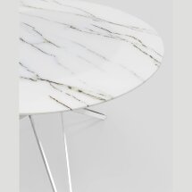 Стол обеденный Stool Group Балтимор 120*120 белый стеклянный