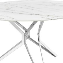 Стол обеденный Stool Group Балтимор 120*120 белый стеклянный