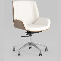 Компьютерное кресло TopChairs TopChairs Crown бежевое механизм качания крестовина металл