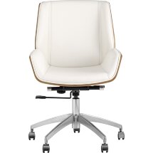 Компьютерное кресло TopChairs TopChairs Crown бежевое механизм качания крестовина металл