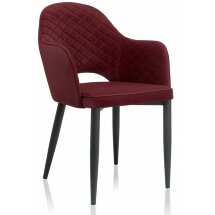 Стул на металлокаркасе Vener wine red