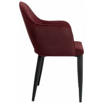 Стул на металлокаркасе Vener wine red