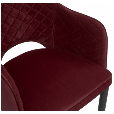 Стул на металлокаркасе Vener wine red 