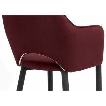 Стул на металлокаркасе Vener wine red