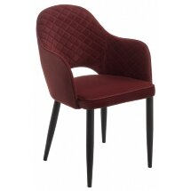 Стул на металлокаркасе Vener wine red