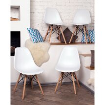 Стул Eames Style DSW белый