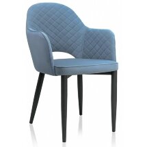Стул на металлокаркасе Vener light blue