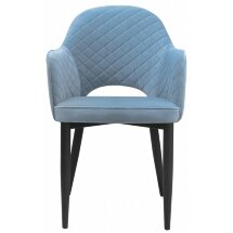 Стул на металлокаркасе Vener light blue