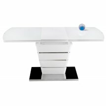 Стол стеклянный Space 160 белый