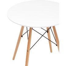 Стол круглый Eames DSW NEW D70 белый