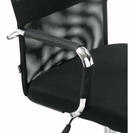 Кресло офисное BRABIX &quot;Fit EX-514&quot;, с подголовником, хром, черное, 531949 Черный