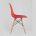 Стул Eames SIMPLE DSW красный, литой полипропилен, стальной каркас, натуральный массив бука 