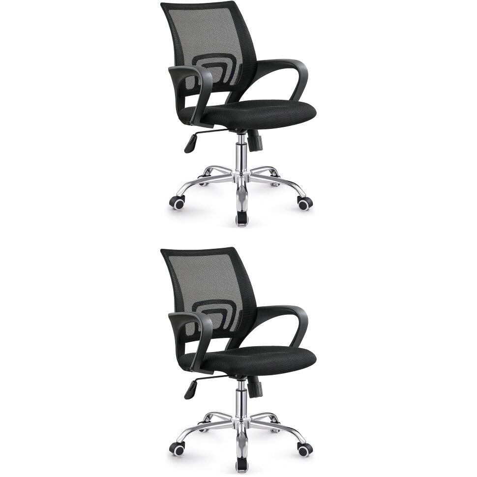 Кресло офисное TopChairs Simple New черный 2 шт Кресло офисное TopChairs Simple New черный 2 шт