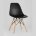 Стул Eames SIMPLE DSW черный, литой полипропилен, стальной каркас, натуральный массив бука 