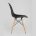 Стул Eames SIMPLE DSW черный, литой полипропилен, стальной каркас, натуральный массив бука 