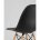 Стул Eames SIMPLE DSW черный, литой полипропилен, стальной каркас, натуральный массив бука 