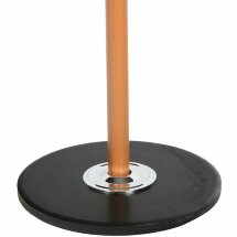 Вешалка-стойка BRABIX &quot;CR-318&quot;, металл/мрамор, 1,8 м, на диске диаметром 36 см, 5 крючков+4 дополнительных, орех, 601743