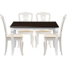 Обеденная группа Мебель Китая Нивре butter white / white / oak